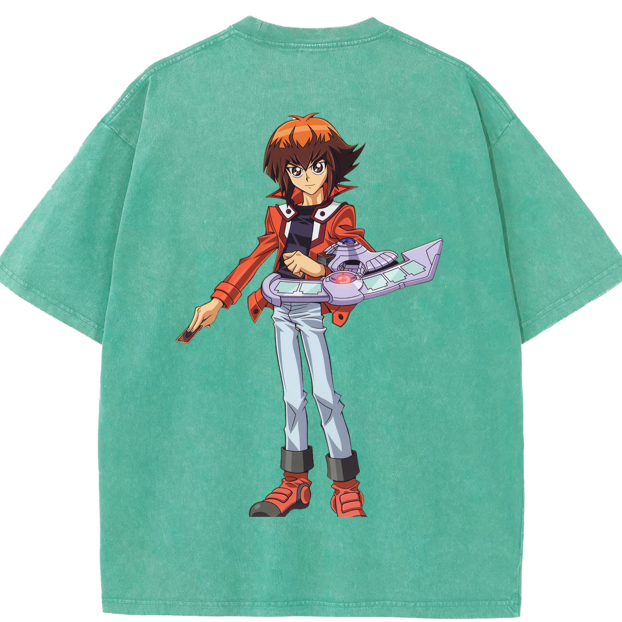 （画像用） 遊☆戯☆王 Yu-Gi-Oh! 綿100% ヴィンテージ風 半袖Tシャツ（背面プリント）
